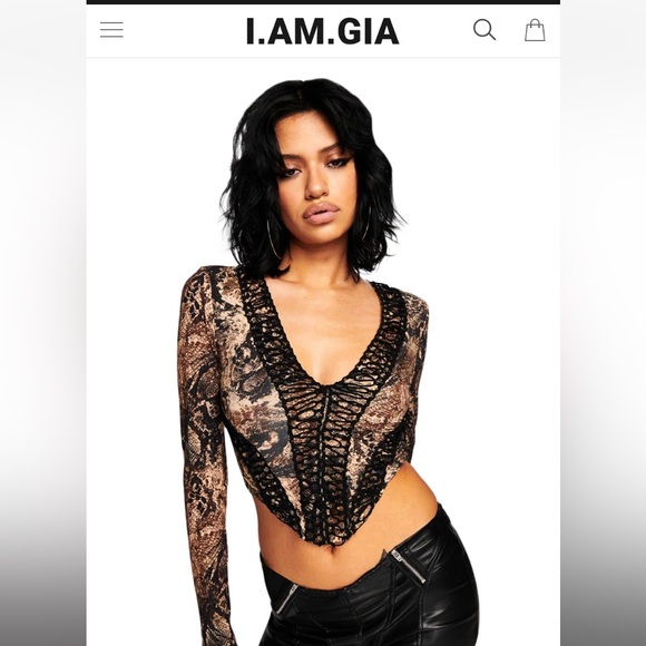 IRISS TOP - SNAKE - XXS / NEUTRAL - Picture 3 of 5